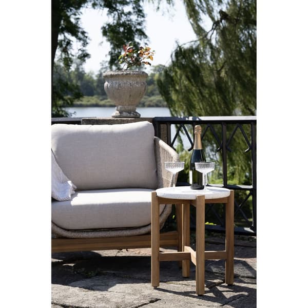 Sidebord, Terracina, 37x46 cm, Naturfarvet