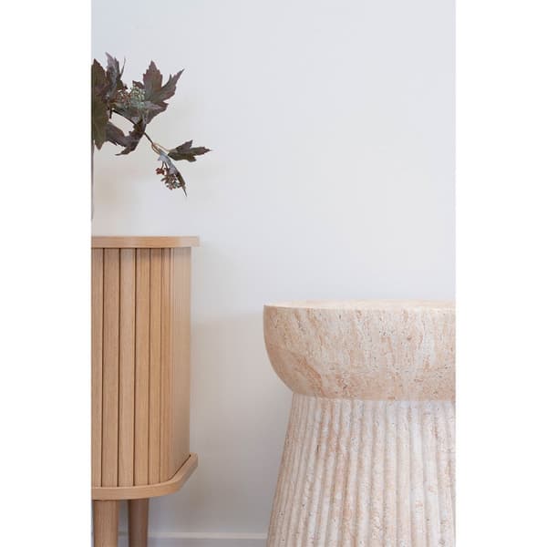 Bonn sidebord Ø37 cm natur.
