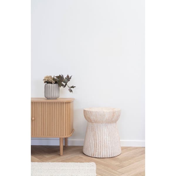 Bonn sidebord Ø37 cm natur.