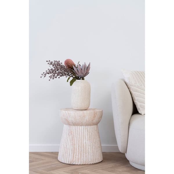 Bonn sidebord Ø37 cm natur.