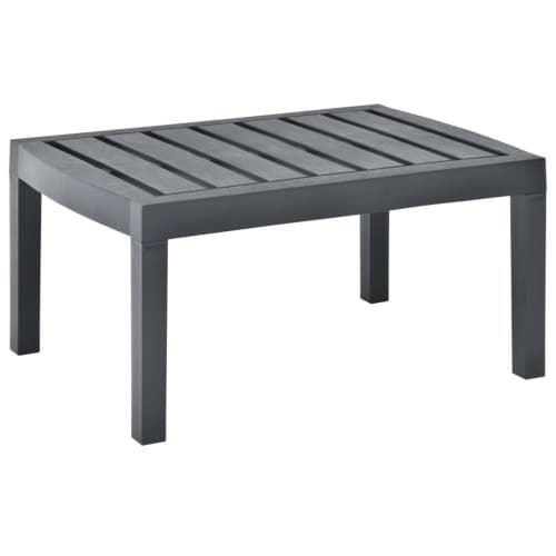 Trädgårdsbord antracit 78x55x38 cm plast