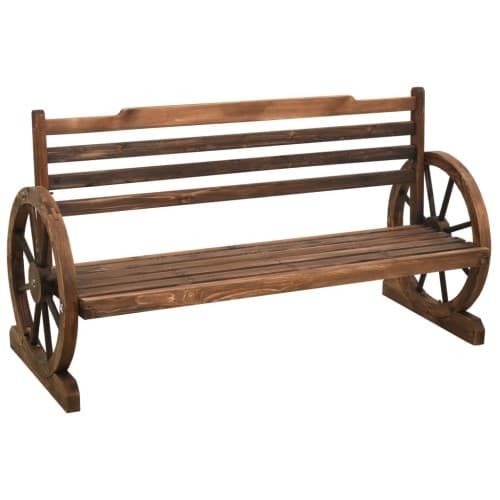 Trädgårdsbänk 142 cm massivt granträ