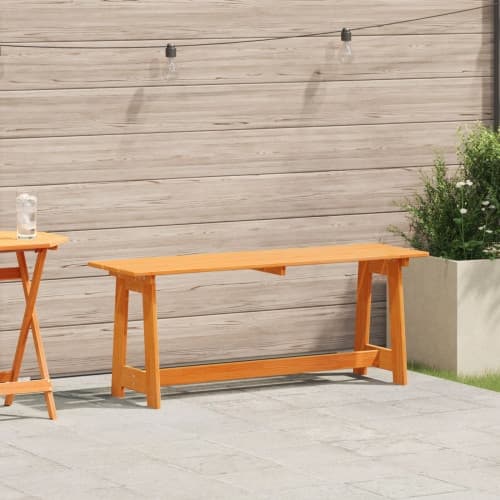 Utomhusbänk Akacia 119x35x47 cm Massivt Trä Furu