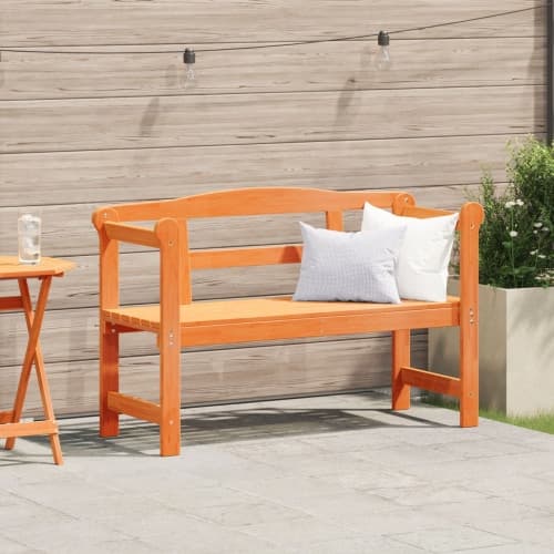 Utomhusbänk Akacia 119x76x44 cm Massivt trä