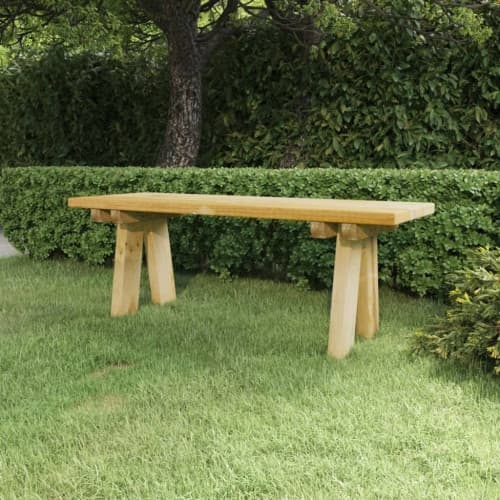 Trädgårdsbänk 110 cm massiv impregnerad furu
