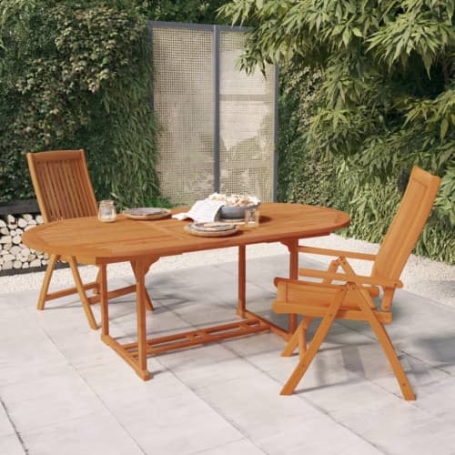 Trädgårdsbord 200x100x75 massivt eukalyptusträ