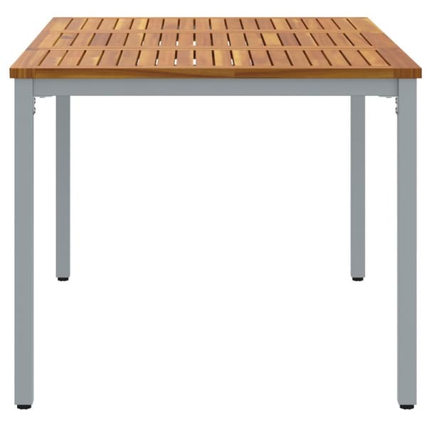 Trädgårdsbord 150x90x75 cm i solitt akaciaträ och metall