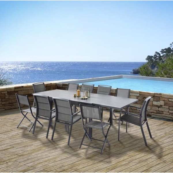 Salongset Modulo T 6/10 + F 6 + C 4 Full Alu Grå Wilsa Garden