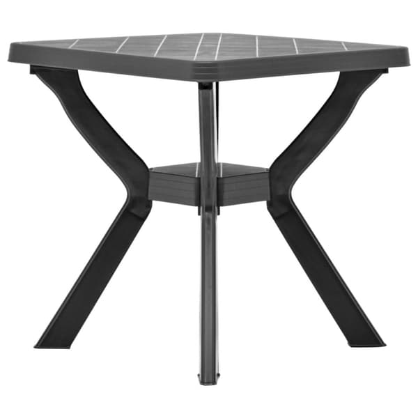 Cafébord antracit 70x70x72 cm plast