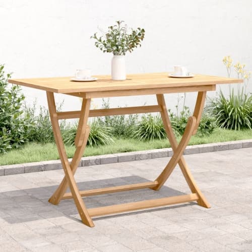 Hopfällbart trädgårdsbord 120x70x75 cm massivt akaciaträ