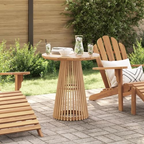Trädgårdsbord Ø70x75 cm Solid Teak