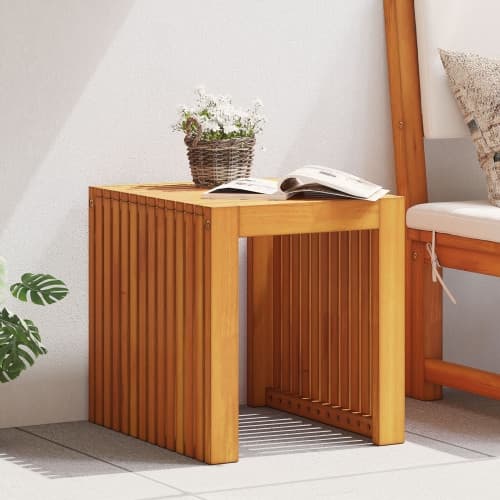 Trädgårdsbord 43x36x40 cm Massivt trä Teak