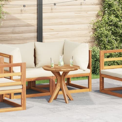 Trädgård Kaffebord Ø55x51 cm Massivt trä Teak