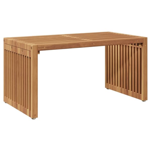 Trädgårds sidobord 70x37.5x35.5 cm Massivt trä teak