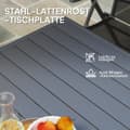 Miniatyrbillede 5 af 10: Rootz Garden Bord - Udendørs spisebord - Patio Bord - Rust Resistent - Let at rengøre - 80 cm x 80 cm x 74 cm
