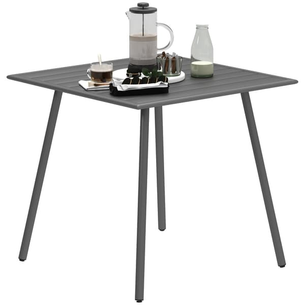 Rootz Garden Bord - Udendørs spisebord - Patio Bord - Rust Resistent - Let at rengøre - 80 cm x 80 cm x 74 cm