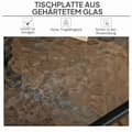 Miniatyrbild 5 av 10: Rootz Garden Table - Uteplatsen - utomhus matbord - väderbeständig & robust stabilitet - 76x76x72 cm