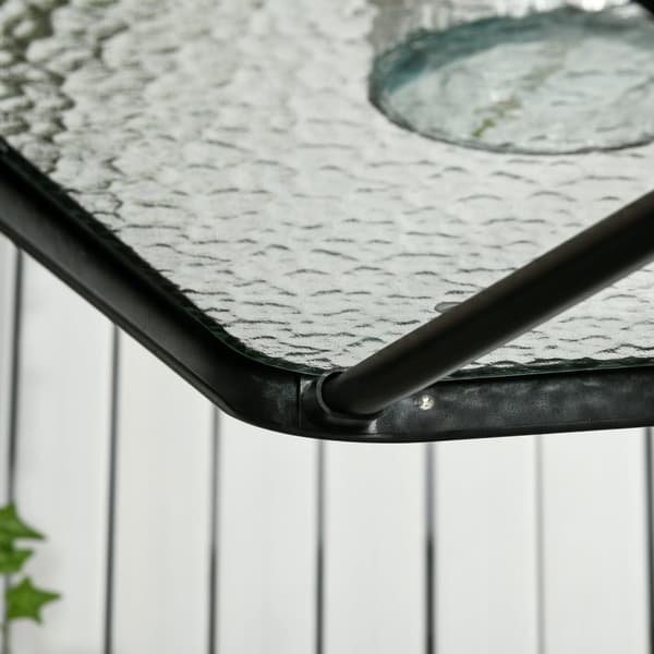 Rootz Garden Table - Uteplatsen - utomhus matbord - väderbeständig & robust stabilitet - 76x76x72 cm
