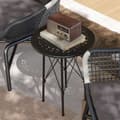 Miniatyrbillede 8 af 10: Rootz Garden Table - Terrace Table - Bistrot Table - Vejrbestandigt stål - Ø40cm x 50 cm - Blomsterdesign - Stabile & Justerbare fødder - Indendørs og