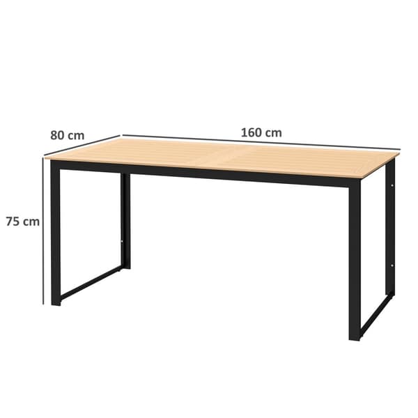 Rootz Garden Bord til 6 - Buffetbord - Udendørs spisebord - Vejrbestandig - 160x80x75cm