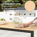 Miniatyrbillede 5 af 10: Rootz Garden Bord til 6 - Buffetbord - Udendørs spisebord - Vejrbestandig - 160x80x75cm