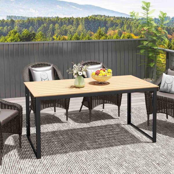 Rootz Garden Bord til 6 - Buffetbord - Udendørs spisebord - Vejrbestandig - 160x80x75cm