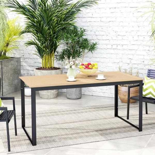 Rootz Garden Bord til 6 - Buffetbord - Udendørs spisebord - Vejrbestandig - 160x80x75cm