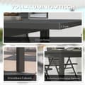 Miniatyrbillede 6 af 10: Rootz Garden Bord - Udendørs bord - Udvideligt bord - Vejrbestandig design - 160/220L x 90W x 73H cm