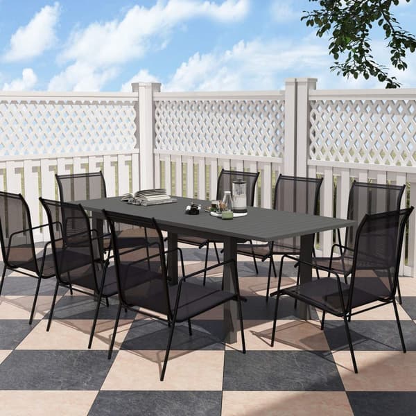 Rootz Garden Bord - Udendørs bord - Udvideligt bord - Vejrbestandig design - 160/220L x 90W x 73H cm