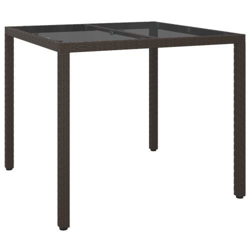 Trädgårdsbord Brun 90x90x75 cm Konstrotting
