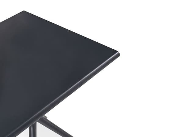 Hagebord i Svart Plastglassfiber 70 x 70 cm Kvadratisk Minimalistiske Utemøbler