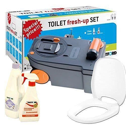 Toaletttillbehör - Thetford - Fresh Up Kit C250 - Vit - Komplett kit - Rengöringsmedel ingår