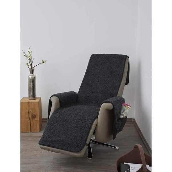 K. - N. Schurwolle Virgin Wool Fåtöljsskydd med armstödsskydd och lång nedre del: 100%