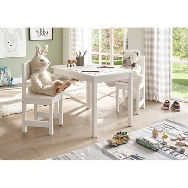 Bord för barn - Stella Trading - Felix - Vit - 76x50x51 cm - Rektangulär