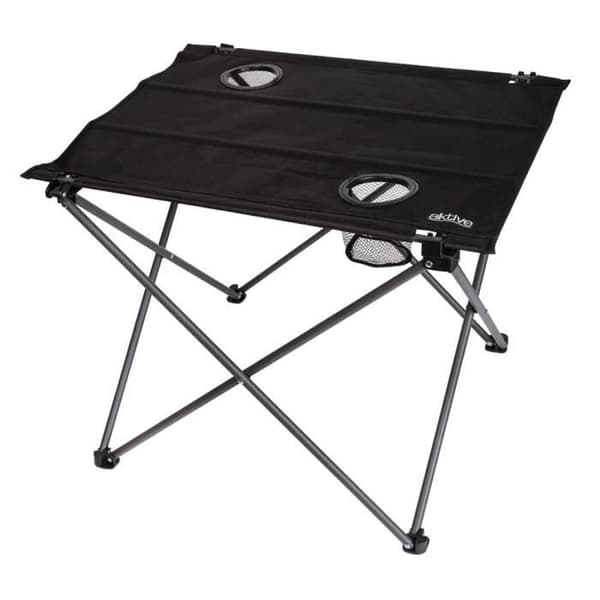 Textil fällbord för camping 61x53x51 cm Aktive Camping