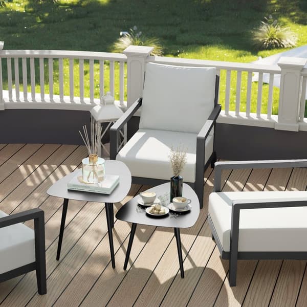 Kaffebord Set, 65x45x45 cm, Svart