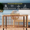 Miniatyrbild 5 av 9: Trädgårdsbord, Polyrattan, 65x65x43 cm, Naturligt Trä