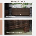 Miniatyrbillede 4 af 9: Havebord, 85x50x39 cm, Brun