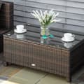 Miniatyrbillede 7 af 9: Havebord, 85x50x39 cm, Brun