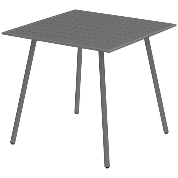 Trädgårdsbord, 80x80x74 cm, Grå