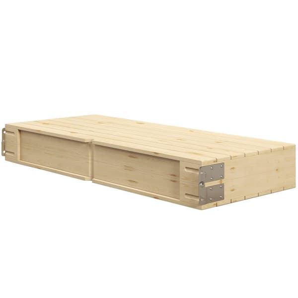 Hopfällbart picknickbord, 86x72.5x67 cm, Naturträ
