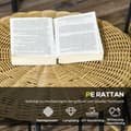 Miniatyrbillede 5 af 9: Sæt med Sideborde, Rattan, Ø58 x 53H cm/Ø48 x 50H cm, Khaki/Sort