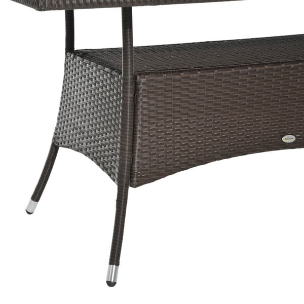 Matsalsbord, 150x85x74 cm, Brun Svart