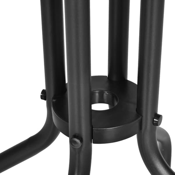 Trädgårdsbord, Ø60xH70 cm, Svart