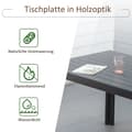 Miniatyrbillede 5 af 9: Havebord, 120x70 cm, Sort
