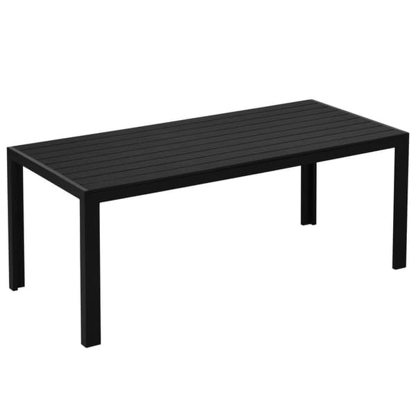 Havebord, 120x70 cm, Sort