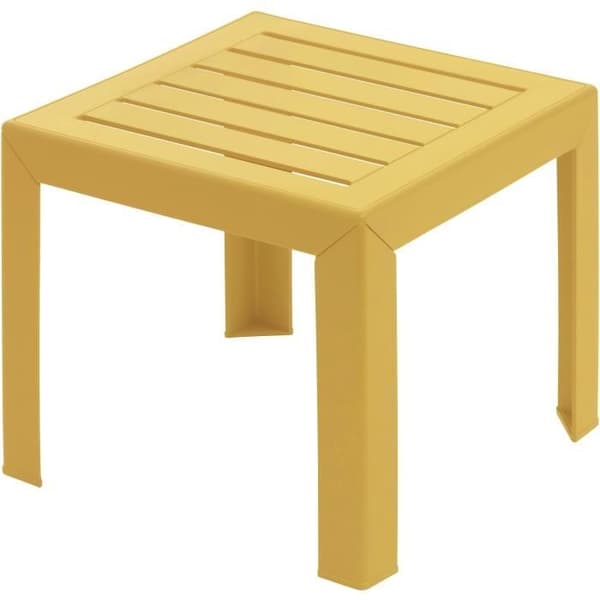 Sofabord - GROSFILLEX - MIAMI - 40x40x39cm - Indisk gul