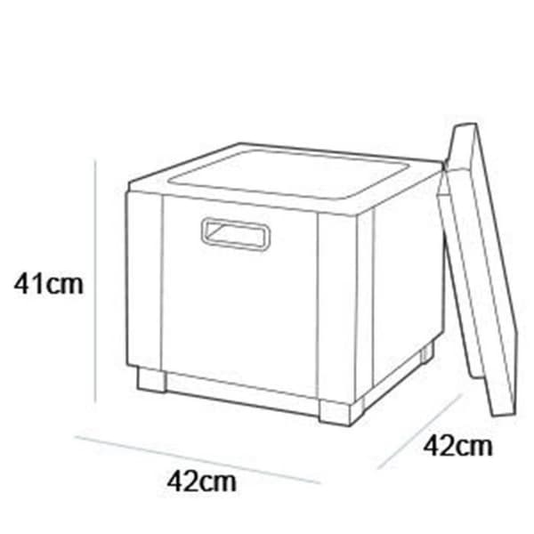 Keter Glaciere -jääkuutio grafiitti 405981