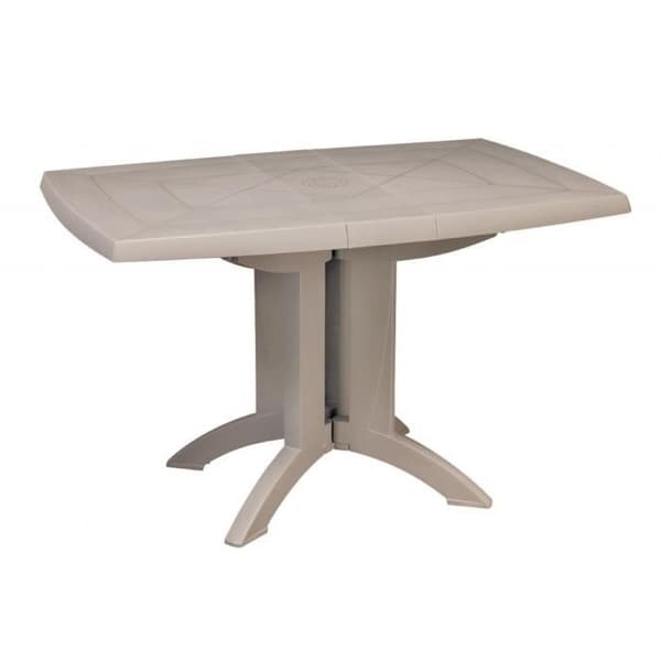 Hopfällbart bord - GROSFILLEX - Vega - Linne - 118x77 - Harts - 4P