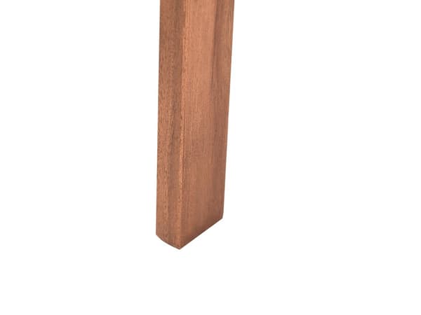 Hagebord Brun Akasietre 70 x 44 cm Sammenleggbart Halvrund form Rustikk stil Balkongmøbler Hage